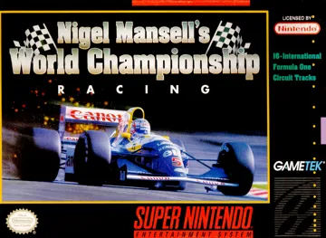 Nigel Mansell's World Championship Racing (USA) box cover front